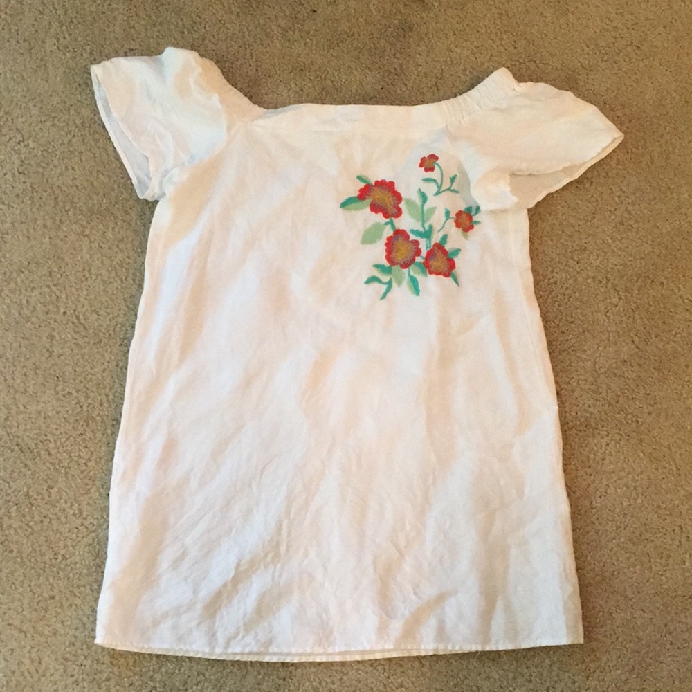 White off the shoulder dress